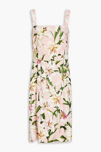 RRP€1125 DOLCE & GABBANA Sheath Dress IT48 US12 UK16 XXL Lily Made in Italy - Picture 3 of 7