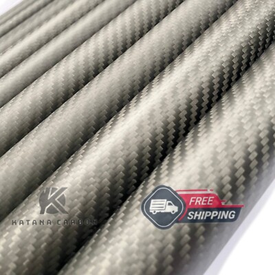 1 X 3k Carbon Fiber Tube OD 14mm X ID 12mm X Length 500mm (Roll Wrapped) Fibre | UK