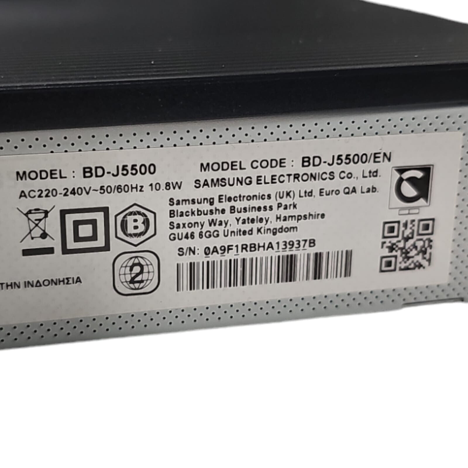Samsung 3D Bluray Player BD-J5500/EN - schwarz - Curved  (HDMI - USB) geprüft✅