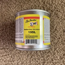1 Shot 195L MEDIUM GRAY Paint Lettering Enamel Pinstriping One Shot - 4oz