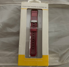 Fitbit Inspire Inspire HR Pink Woven Nylon Band New