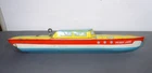 Vtg J. Chein Peggy Jane Tin Litho Wind Up Toy Cabin Cruiser - Speed Boat w box