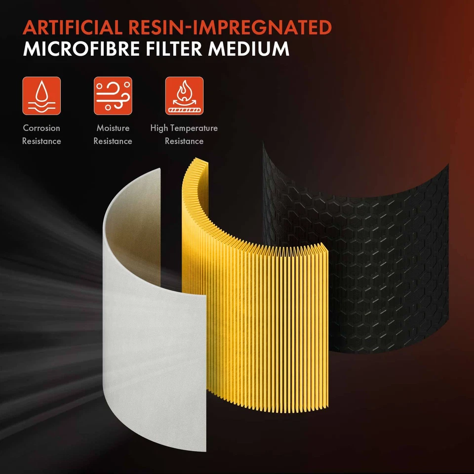 1x Filtro de aire del motor para Ford Mustang Galaxie Thunderbird Mercury Voyager Comet Foto 3 de 4