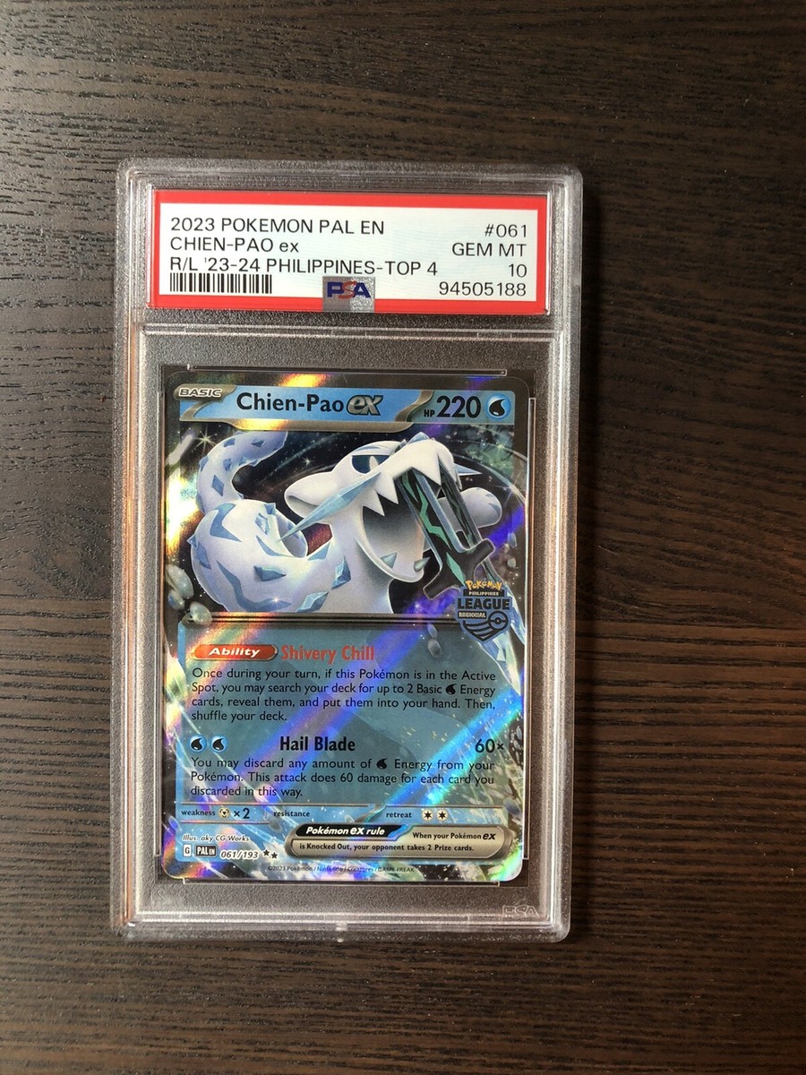 pokemon cards philippines Chien Pao ex 61 Philippines Regional PSA 10 Mint Condition Pokemon POP 4!