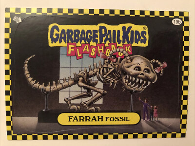 Garbage Pail Kids Topps 2010 Sticker Flashback Serie 1 Farrah Fossil 19b