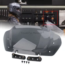 Smoke 10" Windshield Windscreen w/Brackets For Harley Street Glide FLHX/I 2024