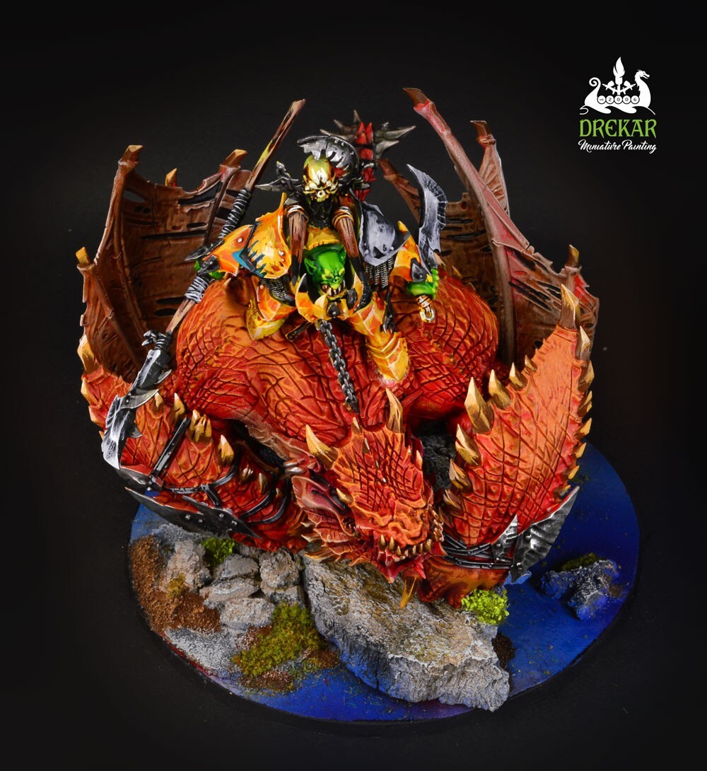 Megaboss Ironjawz Age Of Sigmar : Figurine Peinte Et Basée !