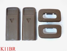 ISUZU TF TFR HOLDEN RODEO PAIR OF DOOR LOCK KNOB AND SURROUND BROWN 96 97 98 99