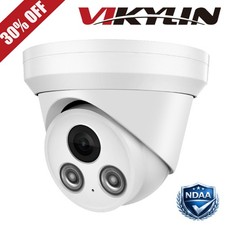 Vikylin 8MP IP Camera IR Night Vision POE MIC Security Outdoor Human Detection
