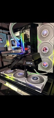 XFX Radeon Gaming Desktop PC B650 AORUS RGB Liquid Cooling White Case