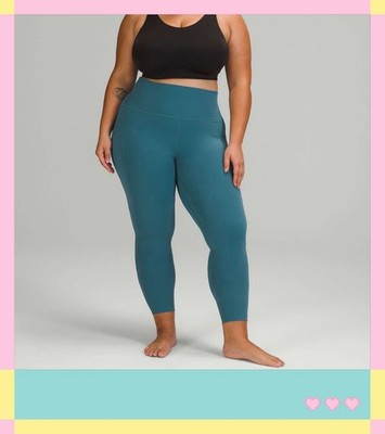 Lululemon Align HR Pant With Pockets 25  Capture Blue Sz6 Athleisure Yoga