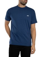 Vans Logo-T-Shirt FüR Die Linke Brust, Blau - XS