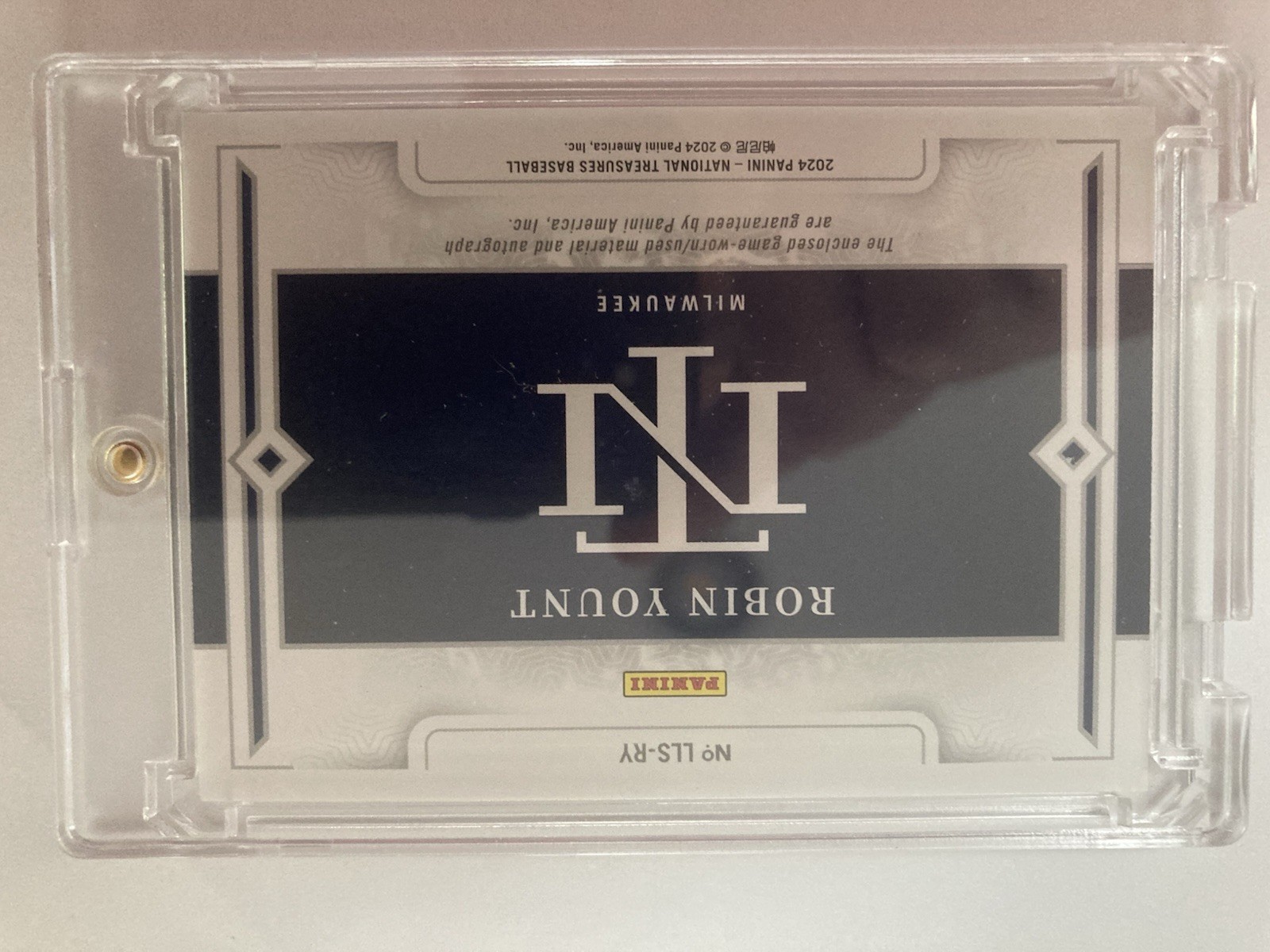 2024 National Treasures Robin Yount GAME-USED BAT On Card AUTO /25 Brewers  view 3