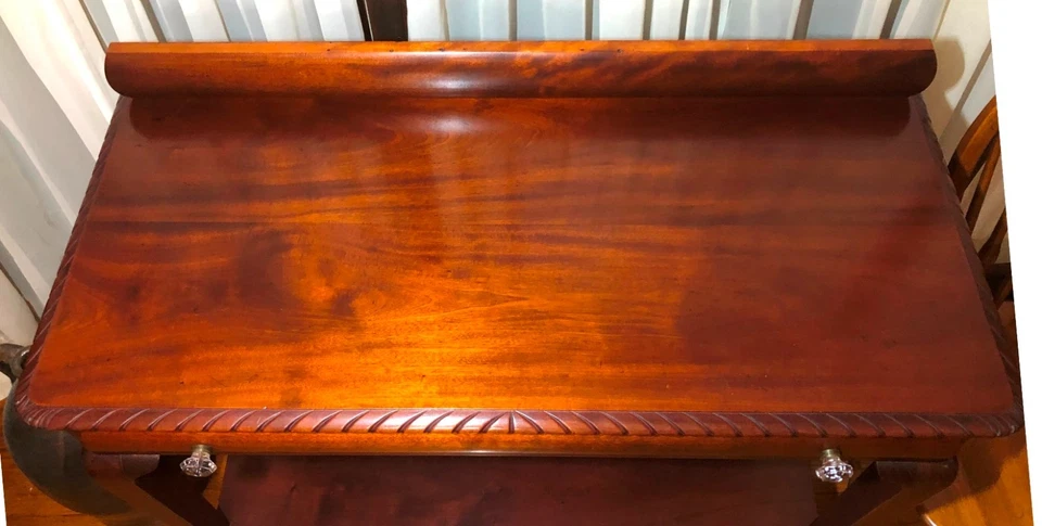 Antique Mahogany Server or Sideboard American Empire style dining room furniture - Image 4 of 4