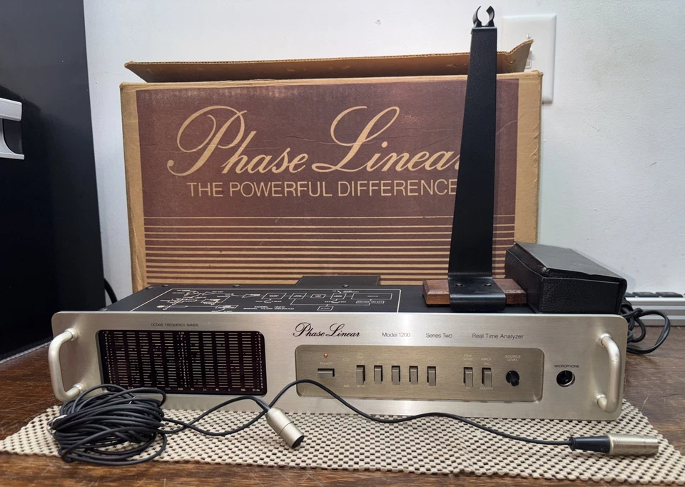 Phase Linear Model 1200 Series II Echtzeitanalysator mit Mikrofon & Ständer OVP - Bild 2 von 4