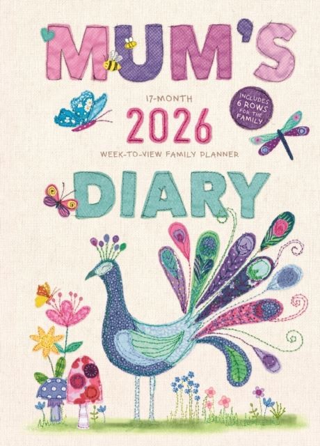 Mums Fabric Planner 2026 A5 Wiro Diary Official