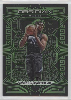 2022-23 Panini Obsidian Electric Etch Green 25/25 Wendell Carter Jr #101 14t3