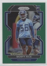 2021 Panini Prizm Rookie Green Prizm Monty Rice #420 0px