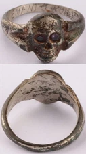 Memento Mori ww2 WWII Skull Bones Ring war period ww1 WWI Battlefield artifact