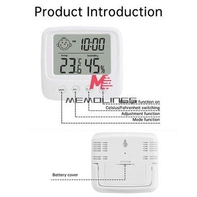Thermometer Indoor Digital Hygrometer Temperature Humidity Meter With   #za