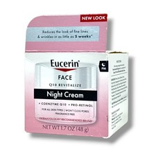  Eucerin Face Q10 Revitalize Night Cream For All Skin Types Fragrance-Free 1.7oz