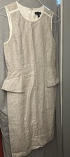 Brand New Without Tags JC Crew Linen Dress Size 8 Sand Color