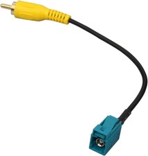 Fakra Female to RCA Male 15cm Long Black