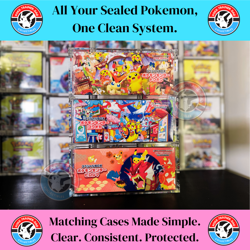Acrylic Case Pokémon Center Tohoku Hiroshima Fukuoka Special Box