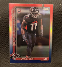 #354 Jalon Walker Rookie Red White Blue Atlanta Falcons 2025 Topps Chrome 