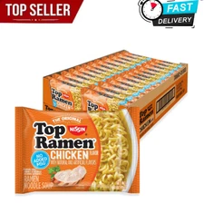 Nissin Top Ramen Noodle Soup, Chicken Flavor, 3 Ounce (Pack of 24)
