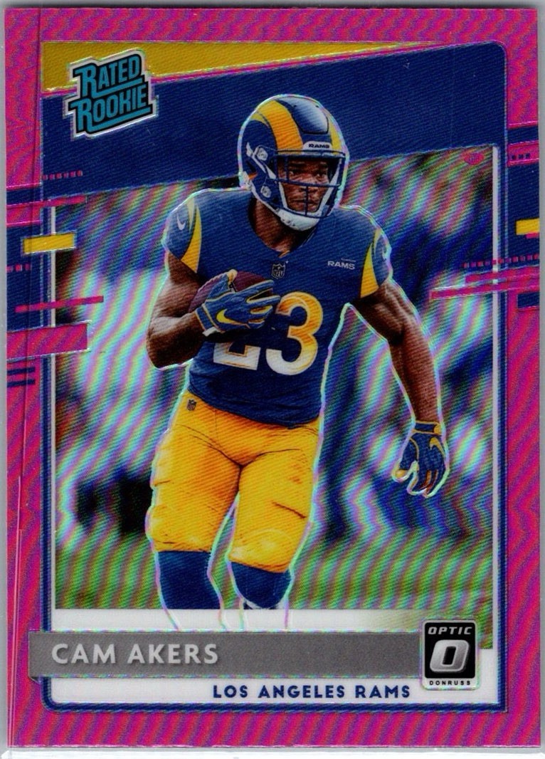 2020 Panini Donruss Optic - Rated Rookies Cam Akers #175 Pink Prizm (RC)