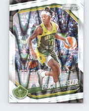 2025 Panini Prizm WNBA #125 Erica Wheeler White Seismic Prizms Seattle Storm