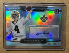 Topps 2010 Platinum Sean Canfield Saints Refractor Rookie Auto 21 1099 Topps 2010 Platinum Sean Canfield Saints Refractor Rookie Auto 21 1099