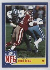 1984 Topps Glossy Inserts Fred Dean #10 HOF 17qs