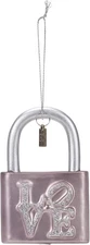 Raz Imports Eric Cortina Love Lock Ornament, Glass, 3.75-Inches
