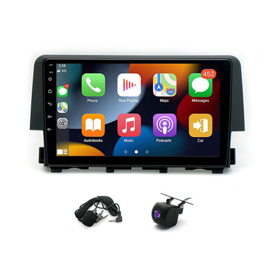 9'' Carplay 4+64G Android 13 Car Stereo Radio NAVI GPS For Honda Civic 2016-2020