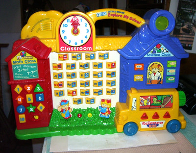 VTECH Little Smart EXPLORE MY SCHOOL Vintage Learning TOY Tested 100% Working!