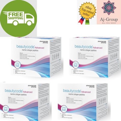 4er Pack X Beauty Code Advanced Marine Collagen Peptide 30 Fläschchen  KOSTEN...