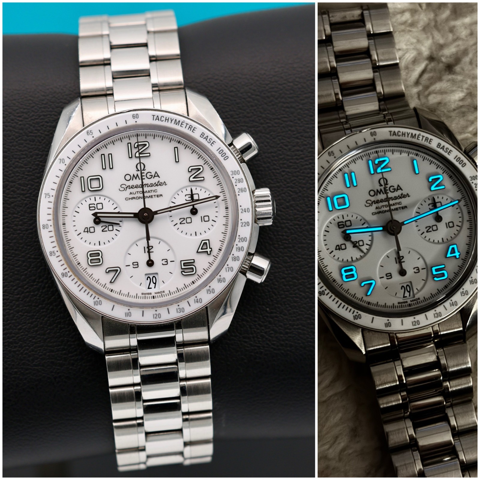 Omega Speedmaster. 39mm. White Ceramic. Very nice.