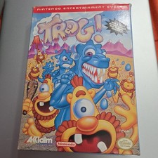 oval seal Trog! complete in box nintendo nes game poster factory VG