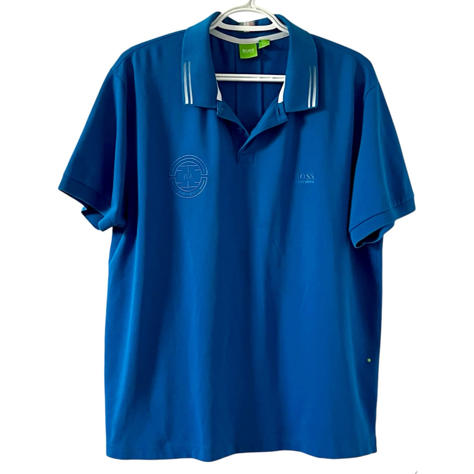 Hugo Boss Polo Shirt Italy Flag ITA logo Men’s XL (read description) Blue thumbnail 7