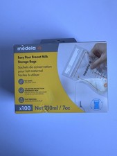 Medela Easy Pour Breast Milk Storage Bags 100 Count 7oz 210ml Leak Proof New  