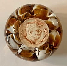 St. Clair Maude and Bob Paperweight George Herman Babe Ruth New York Yankees