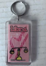 Vintage Libra Keychain 1.5" x 2.5"