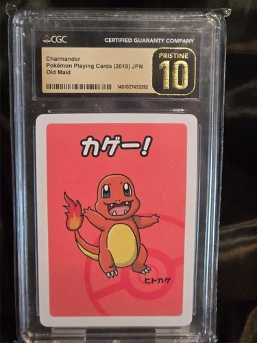New ListingCGC 10 Pristine Charmander Old Maid Playing card