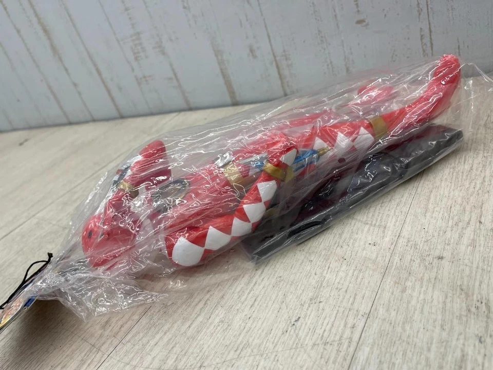 Power Rangers Dino Thunder Abaranger Figura Vinilo Suave Rojo Azul Set BANPRESTO Foto 3 de 4