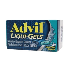 Advil Liqui-Gels Pain Reliever/Fever Reducer 80 Liquid Filled Capsule EXP 02/26+