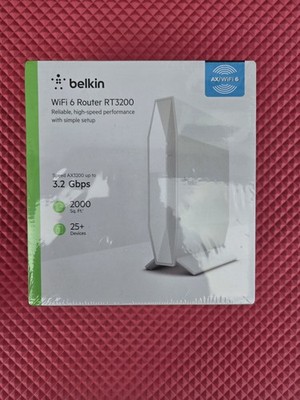 NEW SEALED  Belkin AX3200 Wireless Dual Band Wifi 6 Router RT3200 