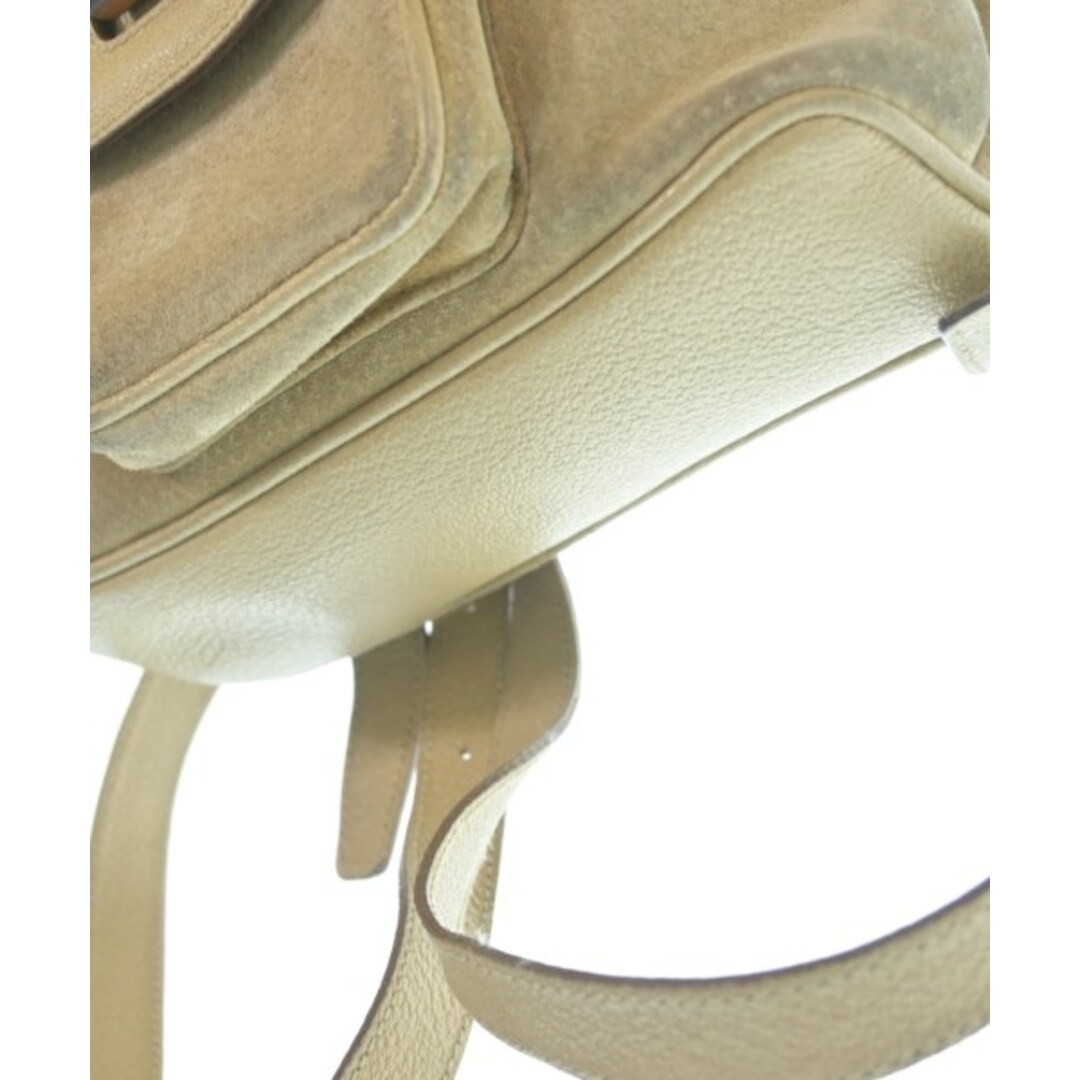 GUCCI Beige Leather Backpack Women Used Free Shipping thumbnail 7