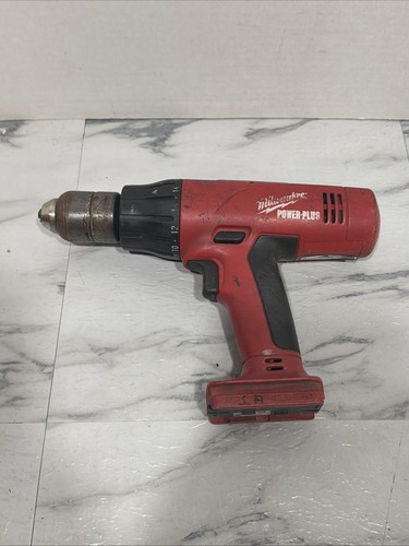 Milwaukee Power-Plus Cordless Drill Red Keyless Chuck UNTESTED